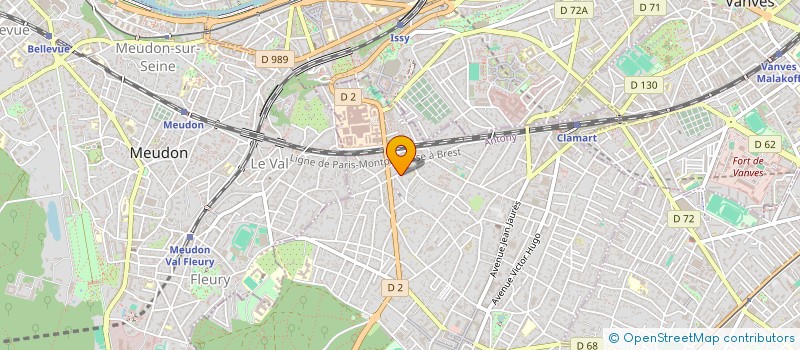 localisation de l'entreprise COURCELLES GESTRA à CLAMART