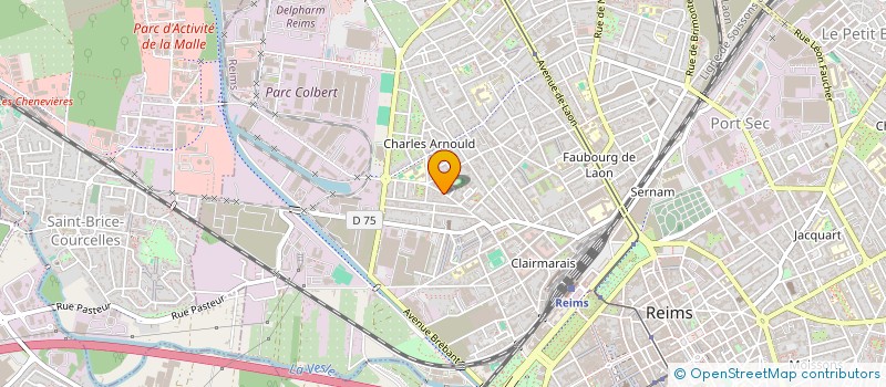 localisation de l'entreprise COURCELLES PAIX  REIMS