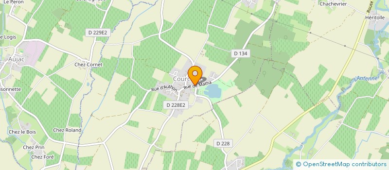 localisation de l'entreprise COURCERAC ANIM'  COURCERAC