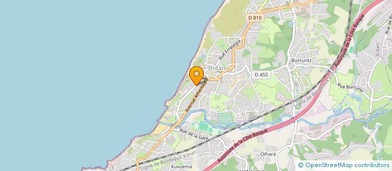 localisation de l'entreprise COURCH à BIDART