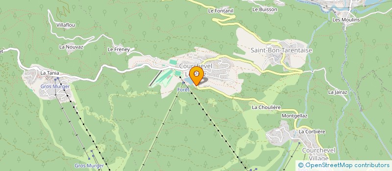 localisation de l'entreprise COURCHALET SNC à COURCHEVEL