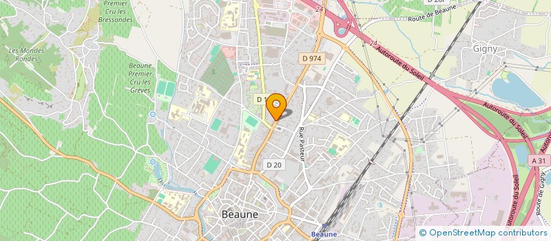 localisation de l'entreprise COURCHET BAPTISTE SAS à BEAUNE