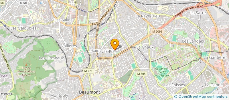 localisation de l'entreprise COURCHINOUX - DEGOILE ET CIE à CLERMONT-FERRAND