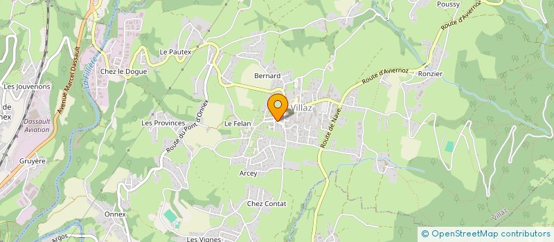 localisation de l'entreprise COURCHY VTC  VILLAZ