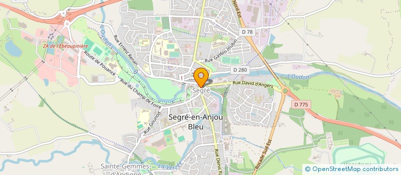 localisation de l'entreprise COURCIER à SEGRE-EN-ANJOU BLEU