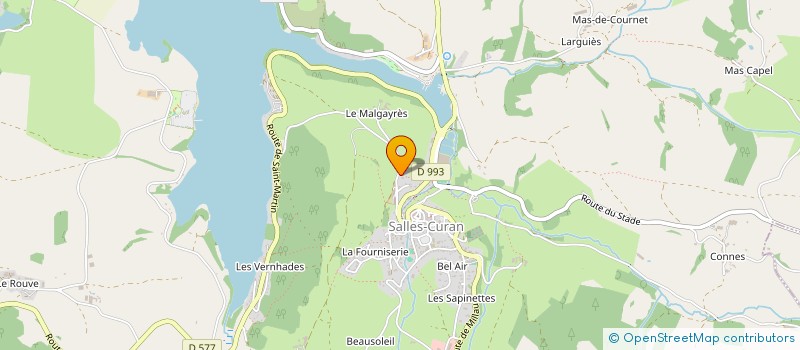 localisation de l'entreprise COURCYO  SALLES-CURAN