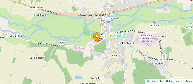 localisation de l'entreprise COURDENT  CHATEAU-RENARD