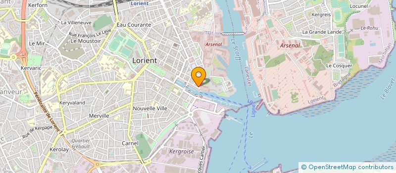 localisation de l'entreprise COURDIEC à LORIENT