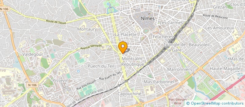localisation de l'entreprise COURENE à NIMES