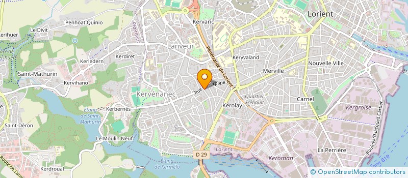 localisation de l'entreprise COURET INVEST  LORIENT