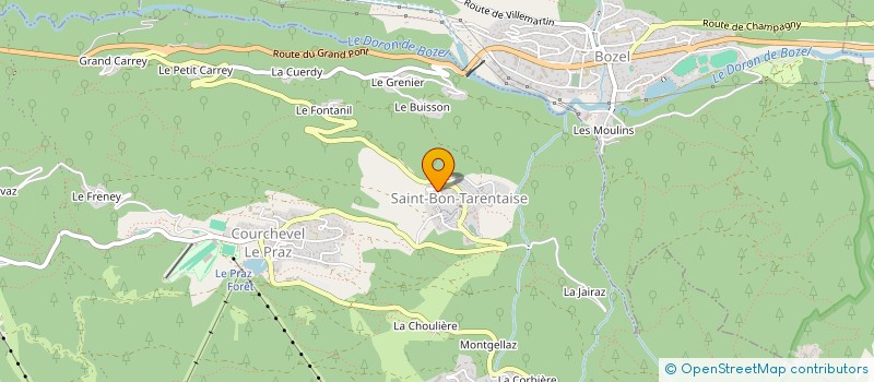 localisation de l'entreprise COUREURS DES CIMES à COURCHEVEL