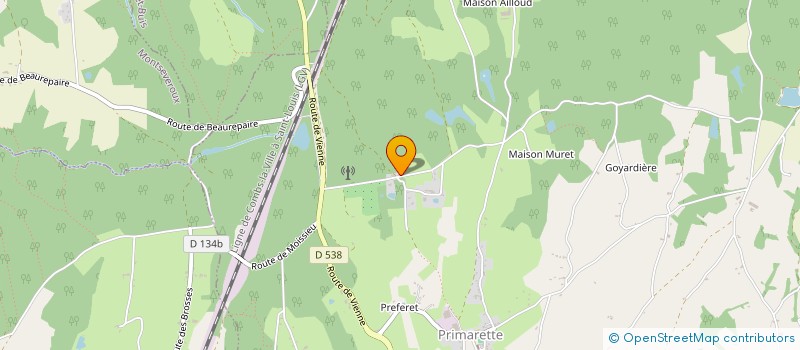 localisation de l'entreprise COUREURS INDIENS EN PAYS VIENNOIS (CIPV)  PRIMARETTE