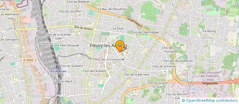 localisation de l'entreprise COUREURS VOYAGEURS DU CENTRE  FLEURY-LES-AUBRAIS