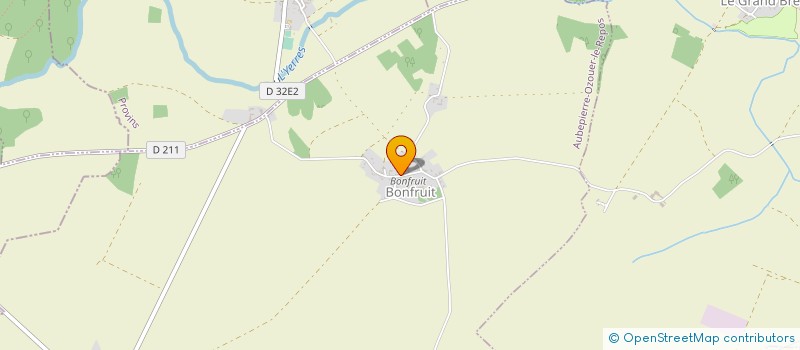 localisation de l'entreprise COURFRUIT à AUBEPIERRE-OZOUER-LE-REPOS