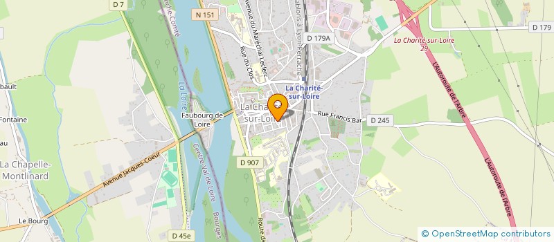 localisation de l'entreprise COURGE A SEAU à LA CHARITE-SUR-LOIRE