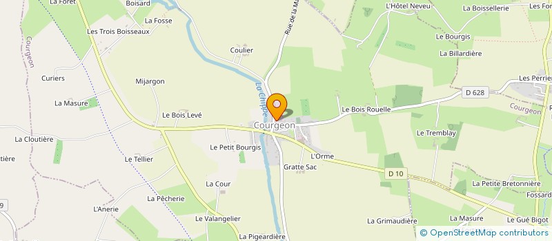 localisation de l'entreprise COURGEON CARRIERES SOLIDARITE à COURGEON