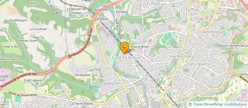 localisation de l'entreprise COURGETTES ET COMPAGNIE à QUIMPER