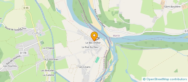 localisation de l'entreprise COURIER 12  CUFFY