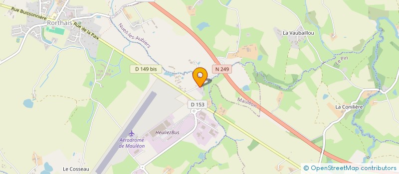 localisation de l'entreprise COURILLEAU TRANSPORTS à MAULEON