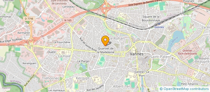 localisation de l'entreprise COURIR 24 HEURES à VANNES