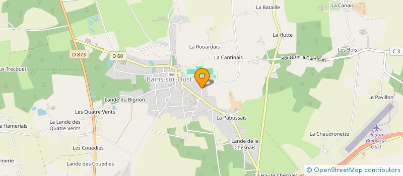 localisation de l'entreprise COURIR A BAINS  BAINS-SUR-OUST