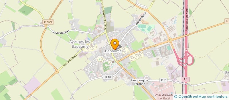 localisation de l'entreprise COURIR A BAPAUME  BAPAUME