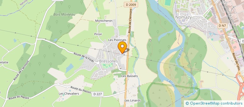 localisation de l'entreprise COURIR A BRESSOLLES  BRESSOLLES