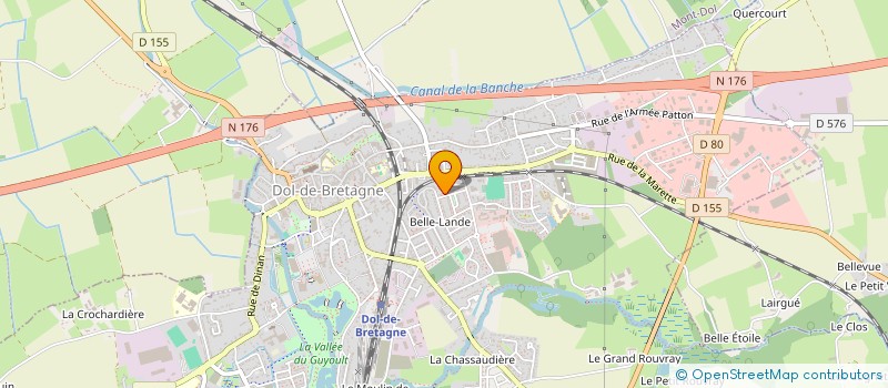 localisation de l'entreprise COURIR A DOL  DOL-DE-BRETAGNE