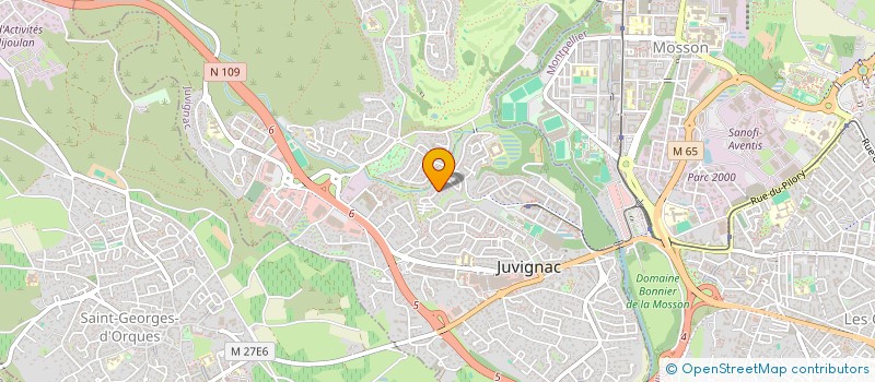 localisation de l'entreprise COURIR A JUVIGNAC 
