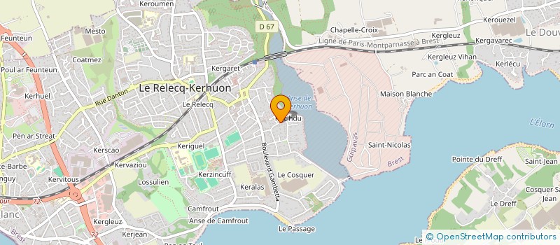 localisation de l'entreprise COURIR A KERHUON à LE RELECQ-KERHUON
