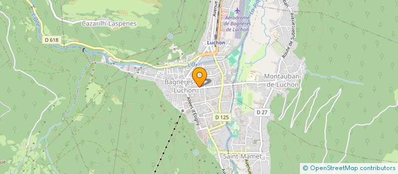 localisation de l'entreprise COURIR A LUCHON ET A SUPERBAGNERES  BAGNERES-DE-LUCHON