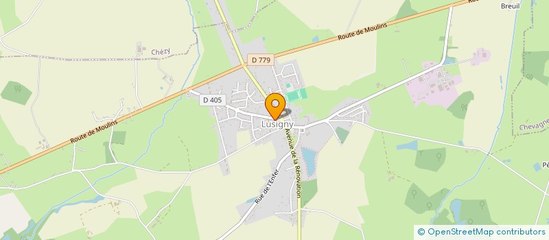 localisation de l'entreprise COURIR A LUSIGNY (C.A.L.) à LUSIGNY