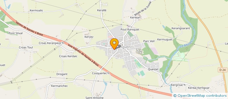 localisation de l'entreprise COURIR A MELGVEN  MELGVEN