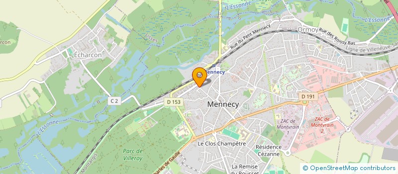 localisation de l'entreprise COURIR A MENNECY à MENNECY