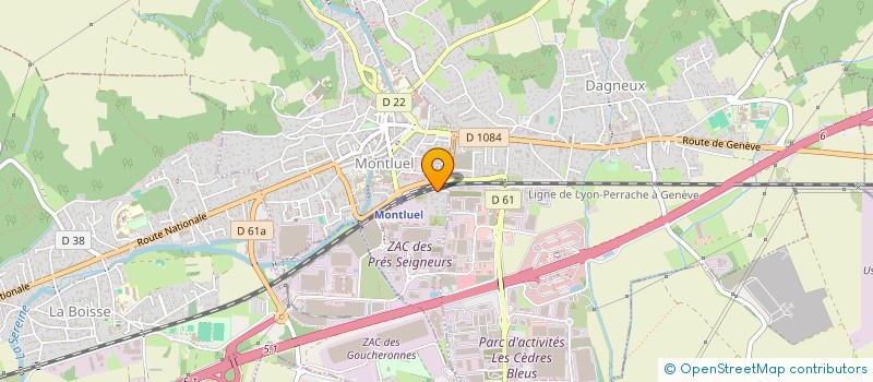localisation de l'entreprise COURIR A MONTLUEL à MONTLUEL