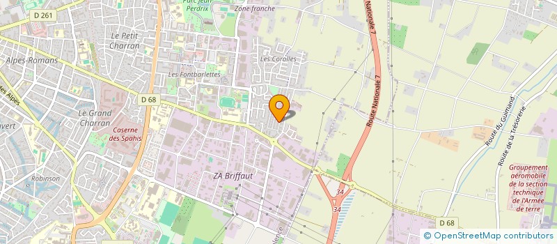 localisation de l'entreprise COURIR A VALENCE 26-07  VALENCE