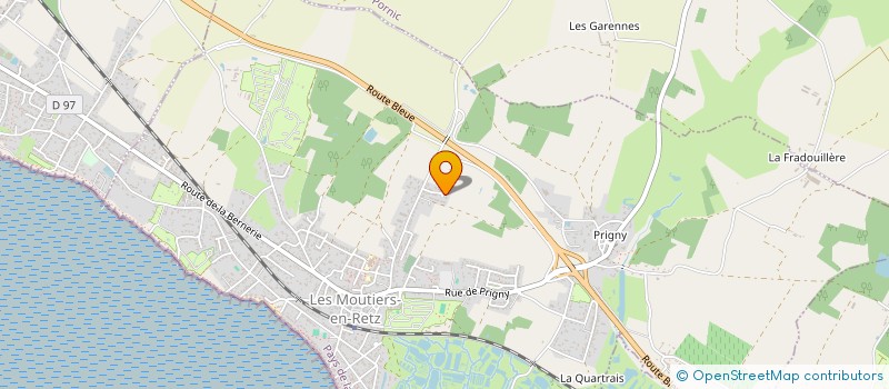 localisation de l'entreprise COURIR AVEC  LES MOUTIERS-EN-RETZ