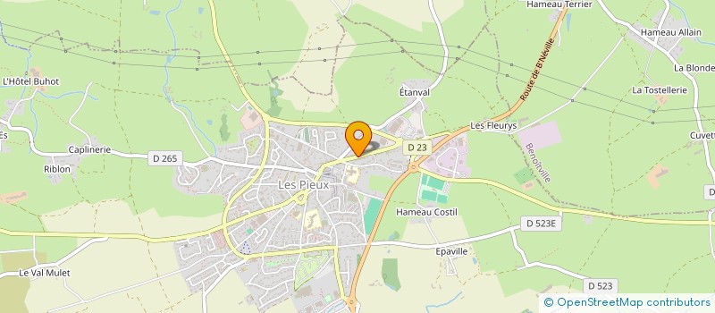 localisation de l'entreprise COURIR C'EST LE PIED  LES PIEUX