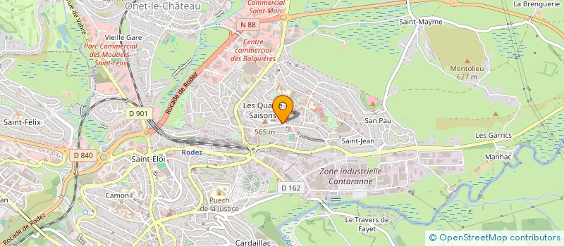 localisation de l'entreprise COURIR EN AVEYRON  ONET-LE-CHATEAU