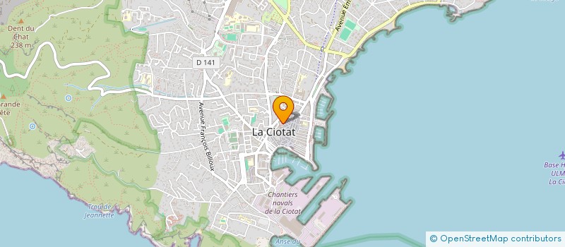 localisation de l'entreprise COURIR LE MONDE  LA CIOTAT