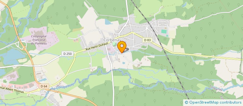 localisation de l'entreprise COURIR LE MONDE  CORBENAY