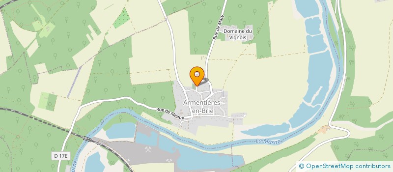 localisation de l'entreprise COURIR POUR ARMENTIERES EN BRIE  ARMENTIERES-EN-BRIE