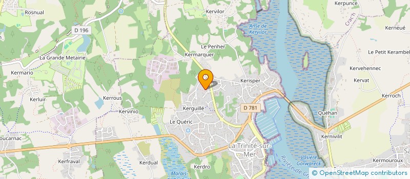 localisation de l'entreprise COURIR POUR LYLOU  LA TRINITE-SUR-MER