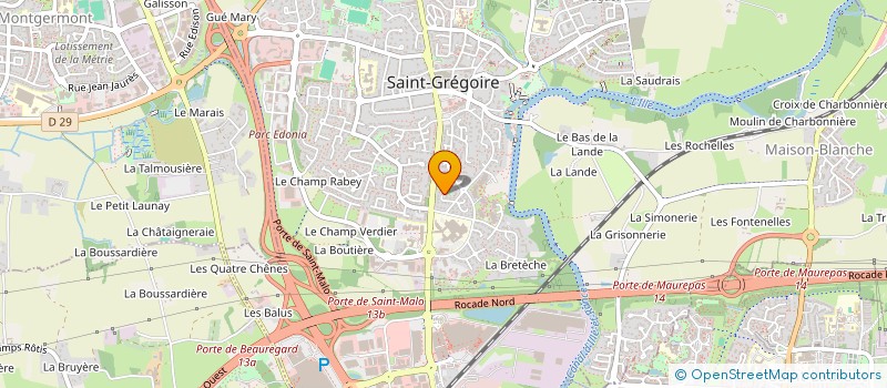 localisation de l'entreprise COURJAL SCI  SAINT-GREGOIRE