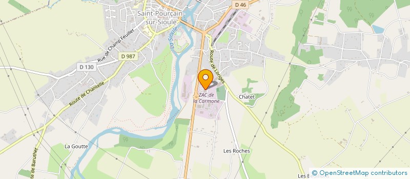 localisation de l'entreprise COURLANE  ST POURCAIN SUR SIOULE
