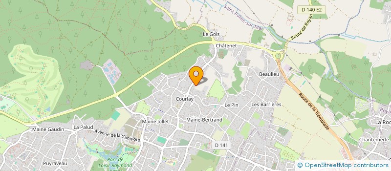 localisation de l'entreprise COURLAY LES CHATAIGNIERS  SAINT-PALAIS-SUR-MER