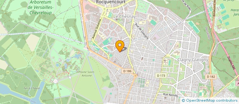 localisation de l'entreprise COURLET HOLDING  LE CHESNAY-ROCQUENCOURT