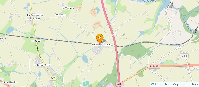 localisation de l'entreprise COURLI'ZELLES  BOURNEZEAU