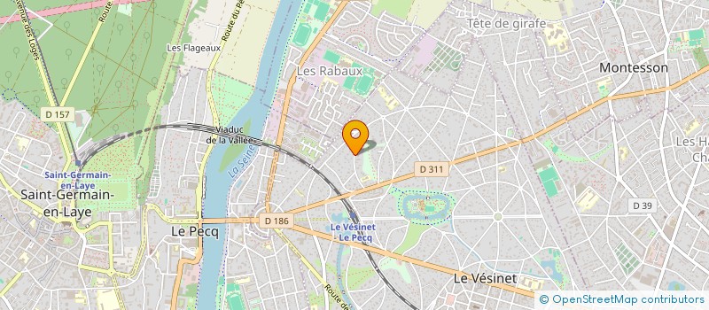 localisation de l'entreprise COURLIS  LE VESINET