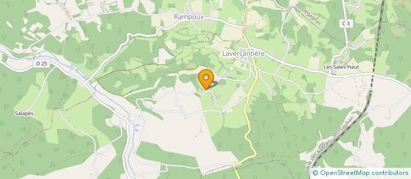 localisation de l'entreprise COURNAC  LAVERCANTIERE